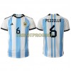 Original Fußballtrikot Argentinien German Pezzella 6 Heimtrikot WM 2022 Für Herren